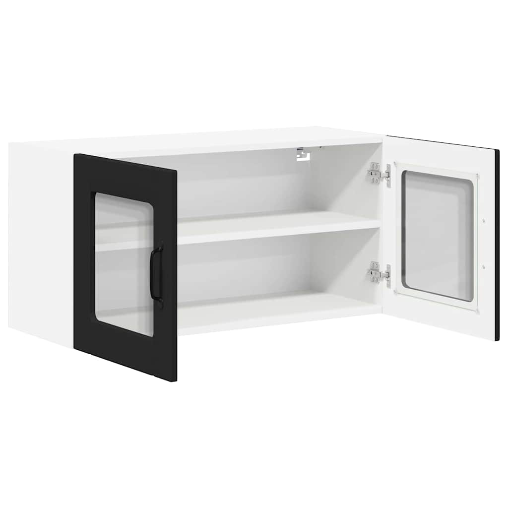 Küchenhängeschrank Schwarz 80 x 31 x 40 cm Holzwerkstoff